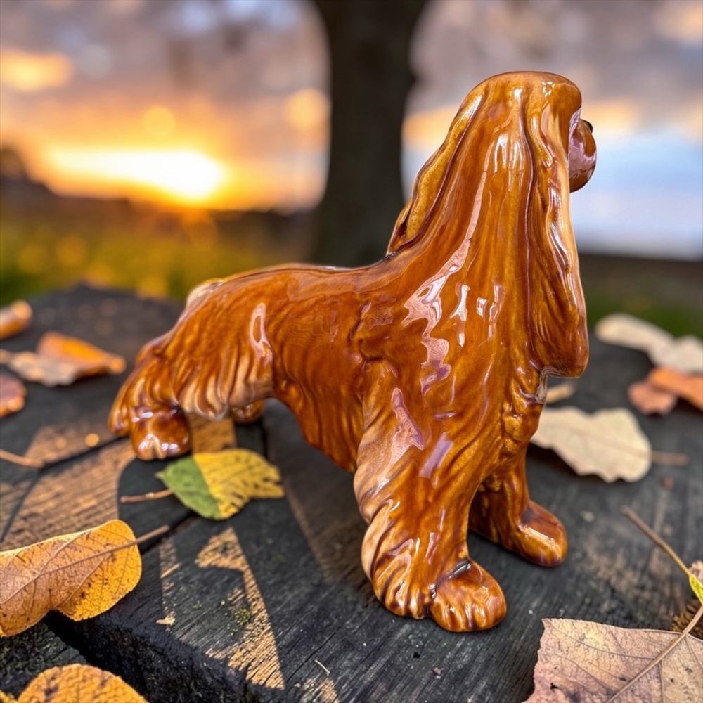 Vintage 1950s Royal Haeger ceramic Cocker Spaniel dog figurine. Great condition - Picture 6 of 7